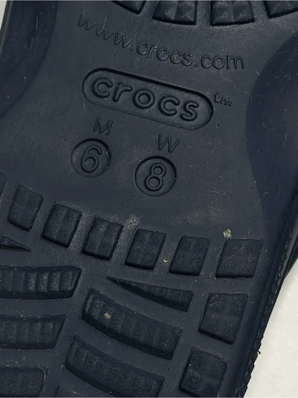 CROCS Men’s Size 6 Women’s Size 8 Navy Blue Waterproof Sandal Flip Flop